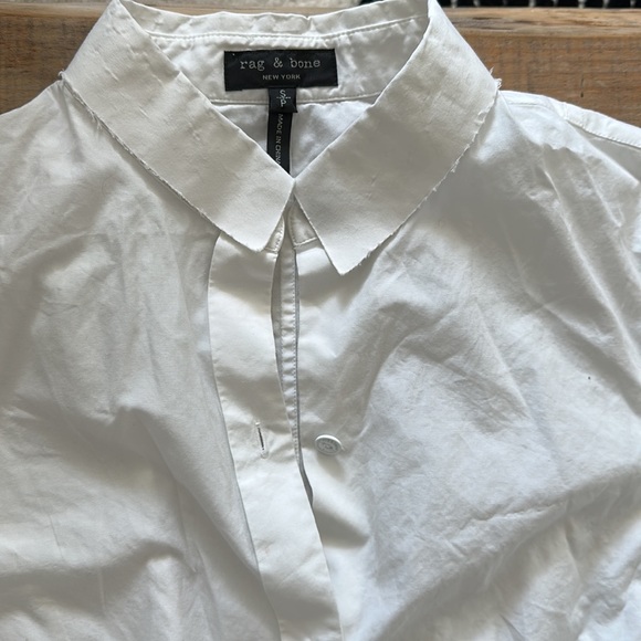 Rag & bone white dress shirt size s/p - Picture 2 of 6